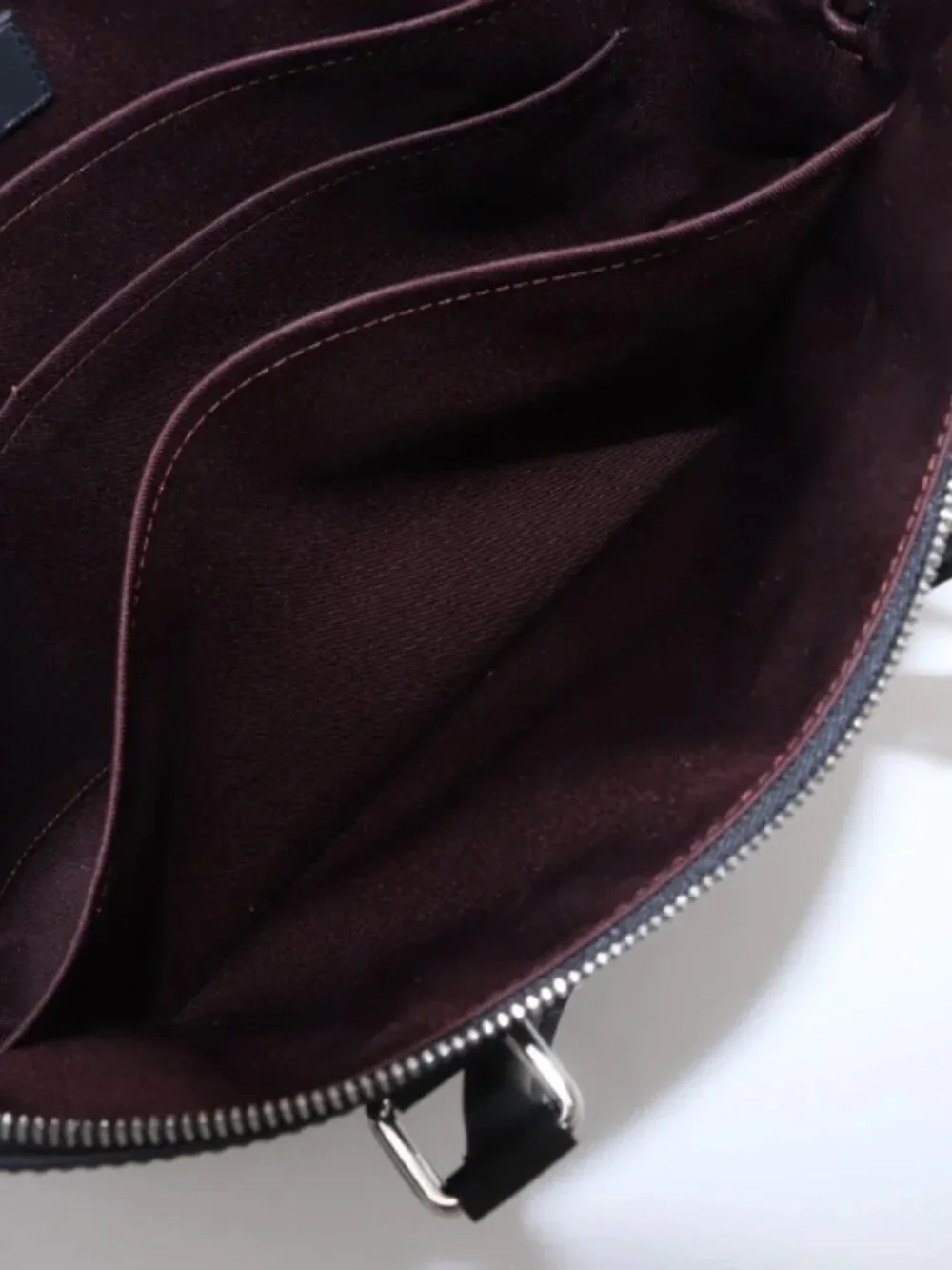 Louis Vuitton Monogram Macassar Porte Documents Jour NM Brown x Black